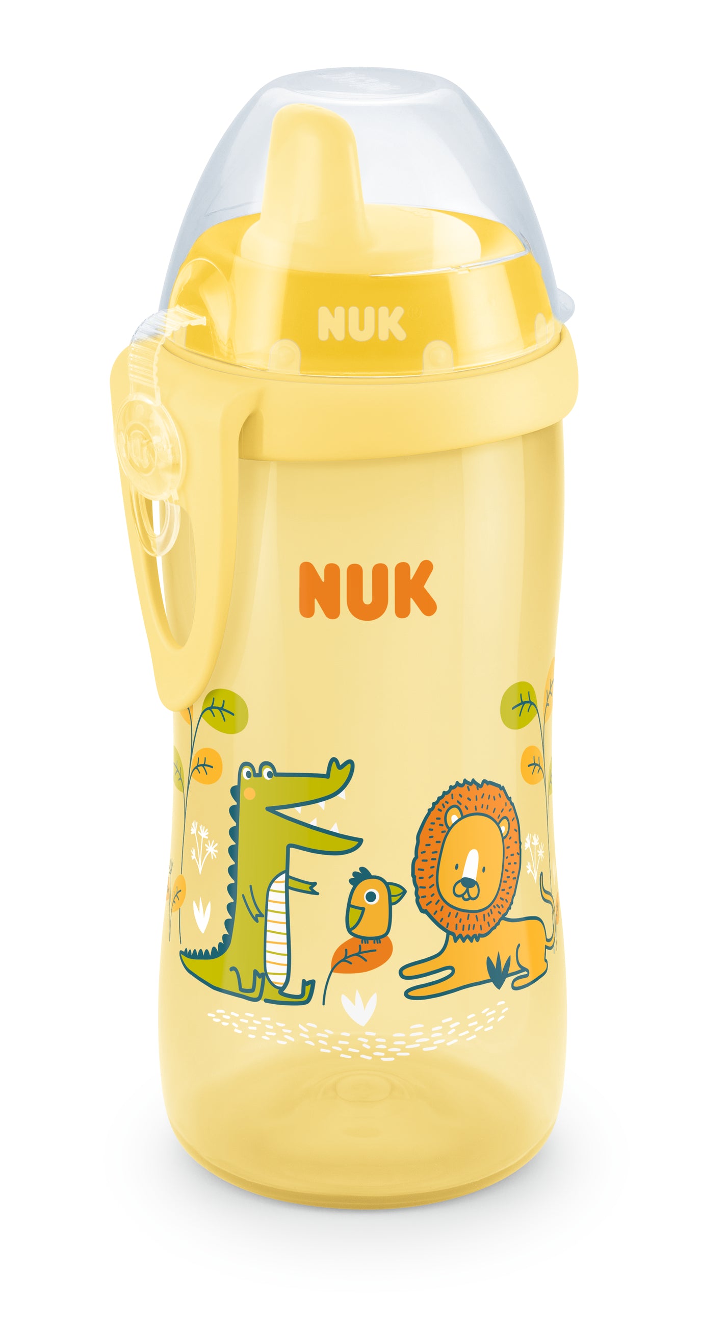 NUK Kiddy Cup, rosa und gelb , 300 ml