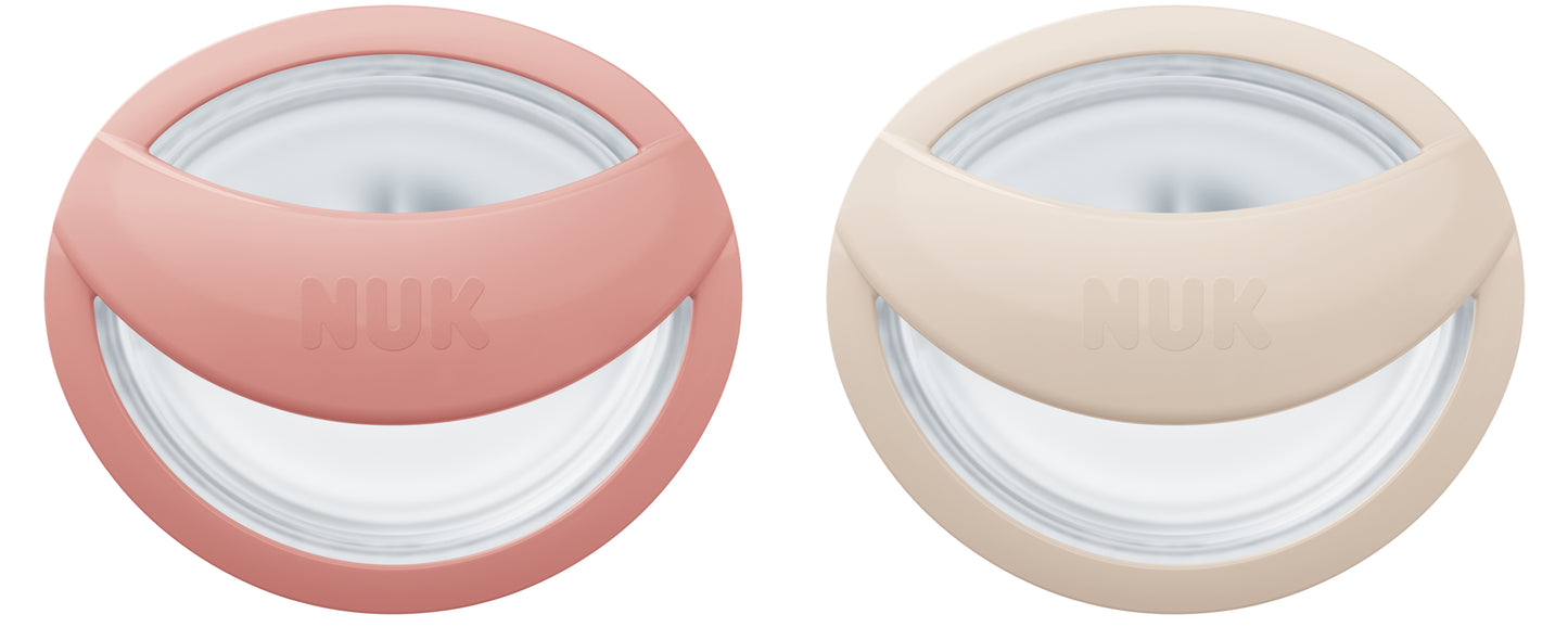 NUK MommyFeel Silikon Schnuller 0-9 Monate – Stillfreundlich (2 Stück)
