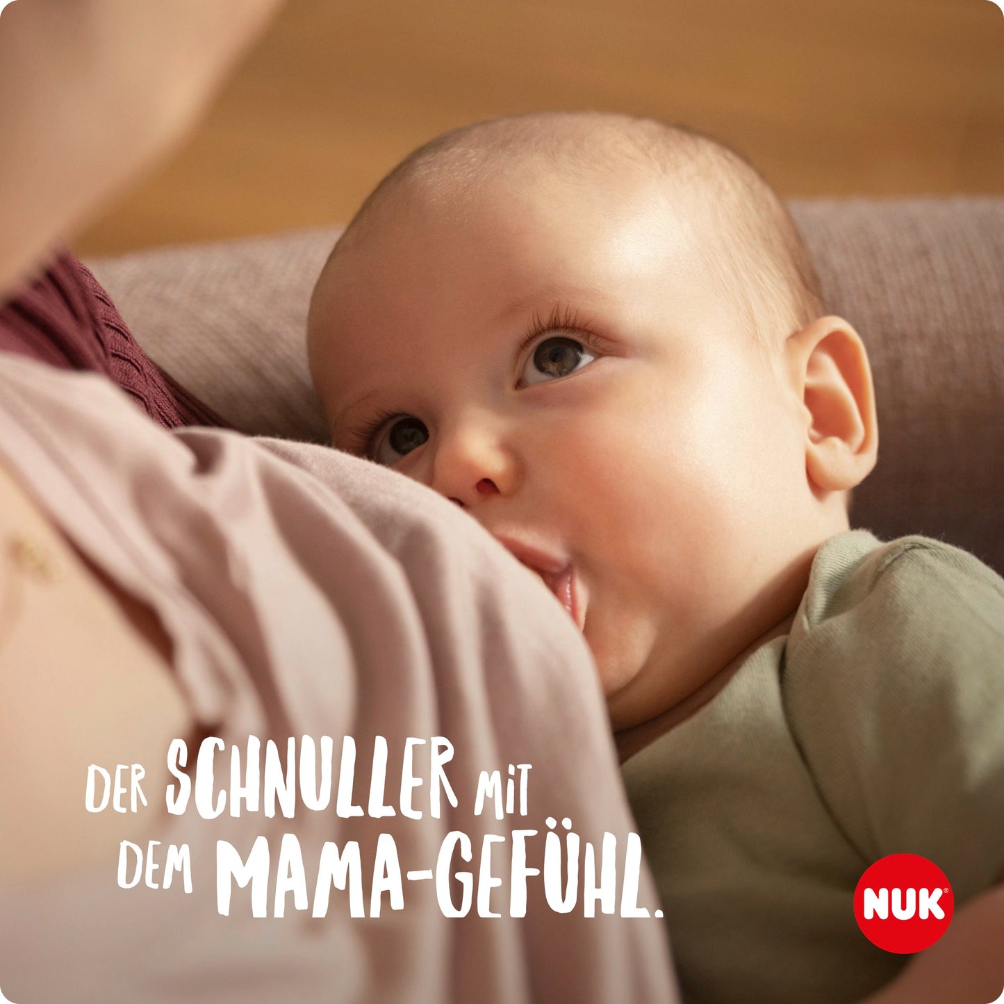 NUK MommyFeel Silikon Schnuller 0-9 Monate – Stillfreundlich (2 Stück)