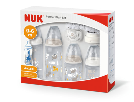 NUK First Choice+ Perfect Start Set (Beige + Weiß )
