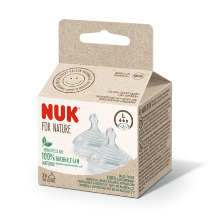 NUK for Nature Ventilsauger Gr. S, M, L (2er Pack)