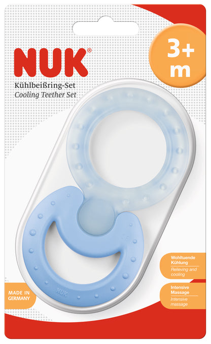 NUK Kühlbeißring-Set, 2-teilig, Classic und Cool