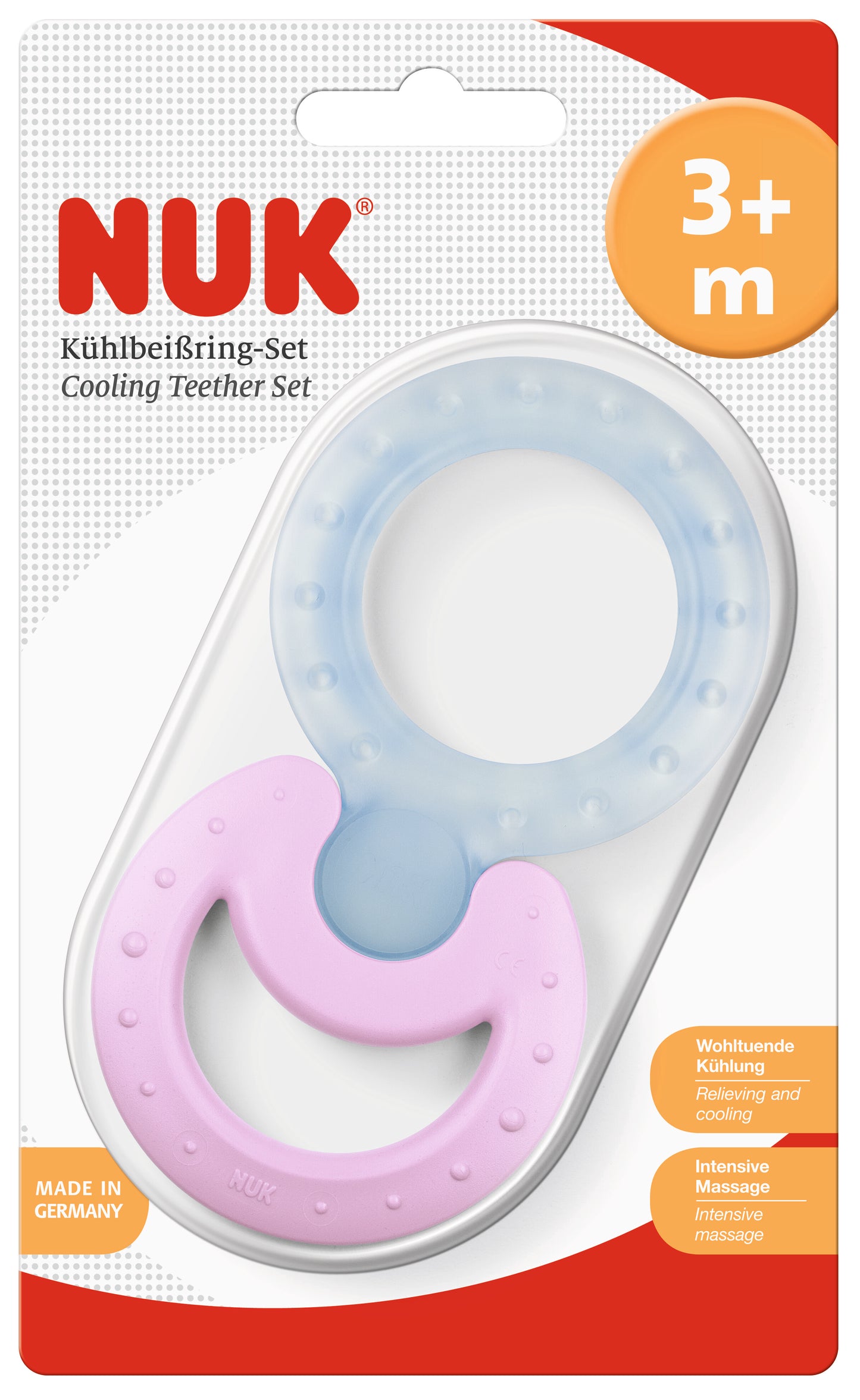 NUK Kühlbeißring-Set, 2-teilig, Classic und Cool