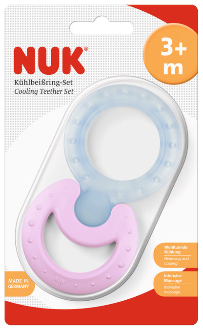 NUK Kühlbeißring-Set, 2-teilig, Classic und Cool