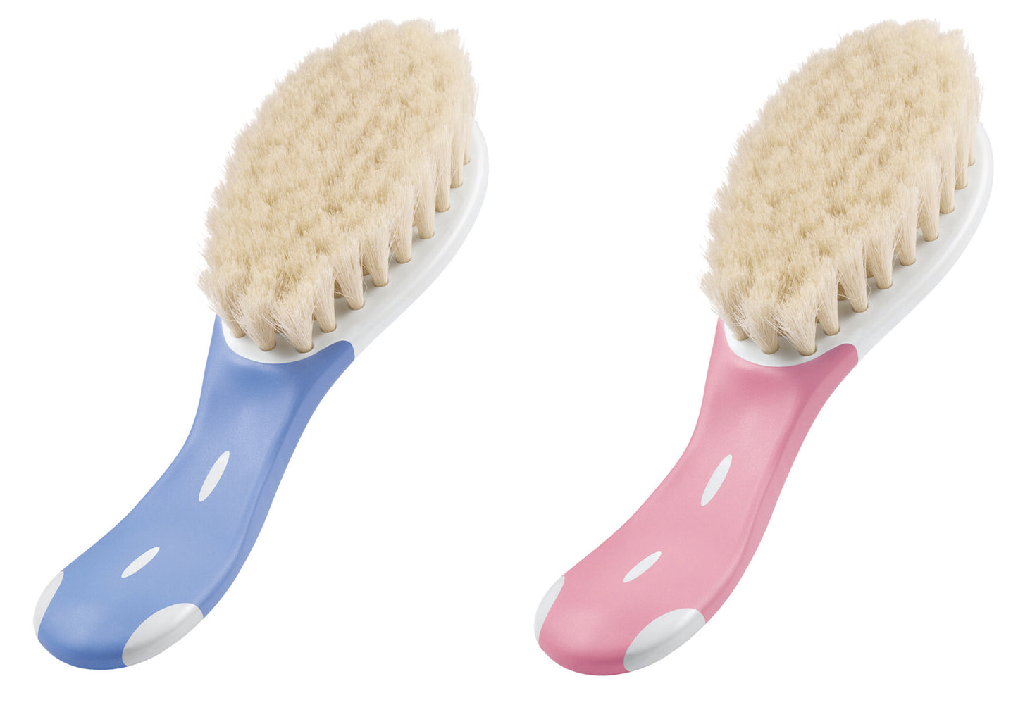 NUK extraweiche Babybürste – 100 % echtes Ziegenhaar