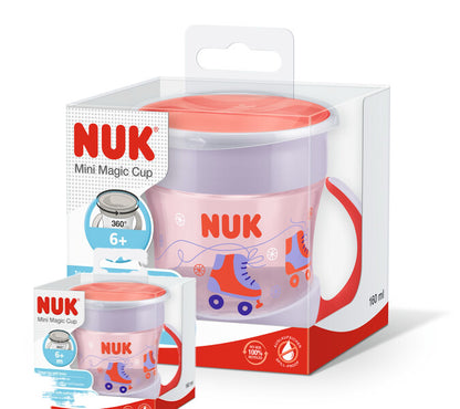 NUK Mini Magic Cup – Trinklernbecher mit Griffen, auslaufsicher & BPA-frei (160 ml)