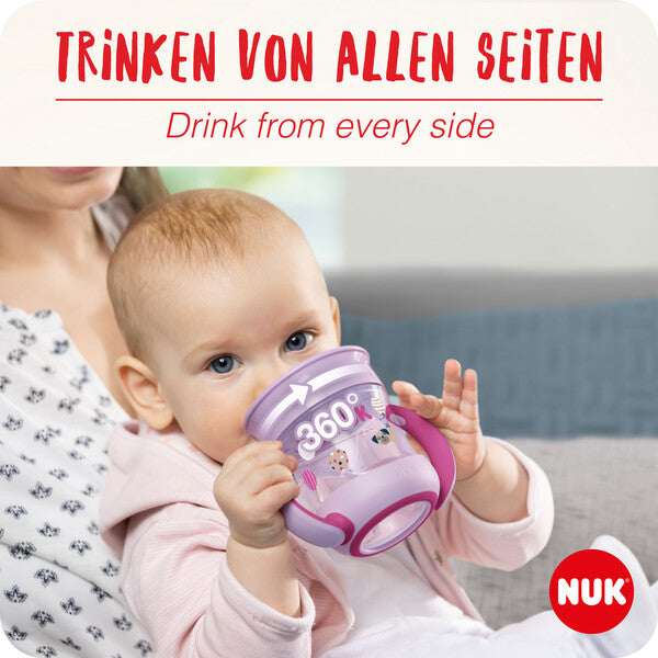 NUK Mini Magic Cup – Trinklernbecher mit Griffen, auslaufsicher & BPA-frei (160 ml)